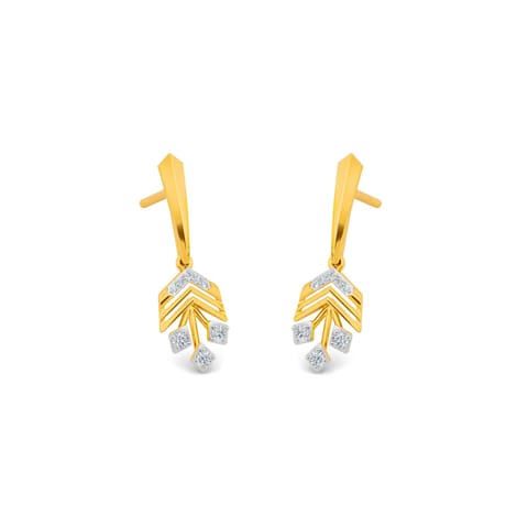 Gentle Gleam Diamond Drop Earrings