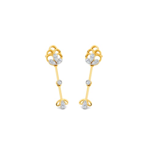 Soft Gleam Diamond Drop Earrings