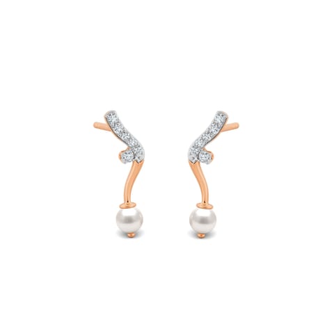 Dazzling Pearl Gemstone Stud Earrings Dazzling Pearl Gemstone Stud Earrings
