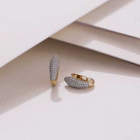 Lumi Linear Diamond Hoop Earrings