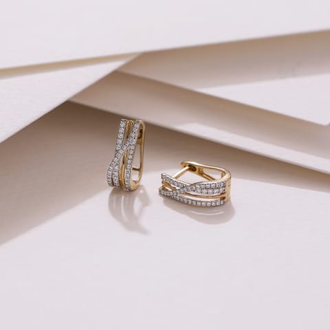 Dazzler Diamond Hoop Earrings