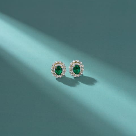 Verdant Crest Gemstone Stud Earrings Verdant Crest Gemstone Stud Earrings