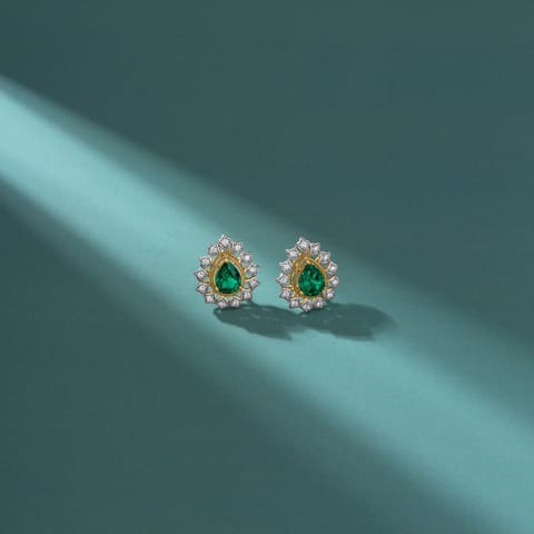 Sol Drop Gemstone Stud Earrings