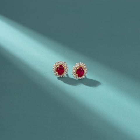 Scarlet Dew Gemstone Stud Earrings Scarlet Dew Gemstone Stud Earrings