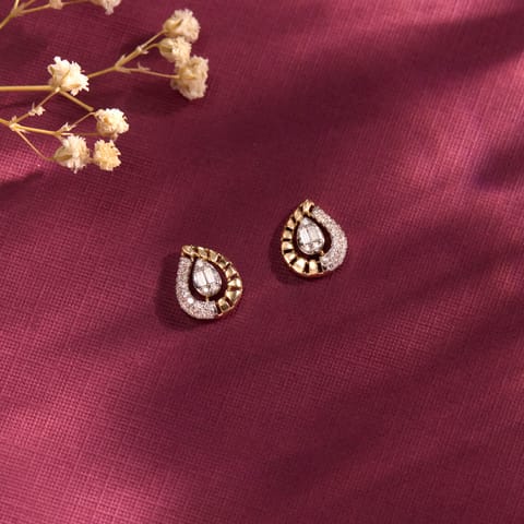 Teardrop Twinkles Diamond Stud Earrings Teardrop Twinkles Diamond Stud Earrings