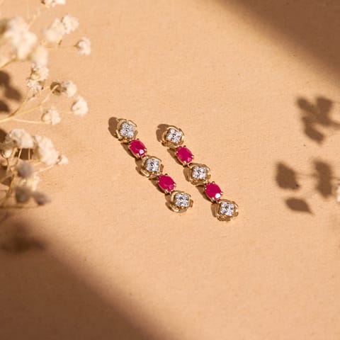 Cressida Gemstone Drop Earrings Cressida Gemstone Drop Earrings
