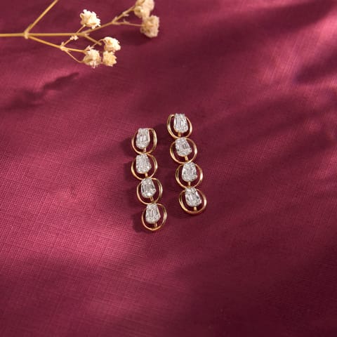 Celestine Diamond Hoop Earrings