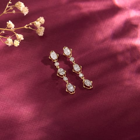 Cosette Diamond Hoop Earrings