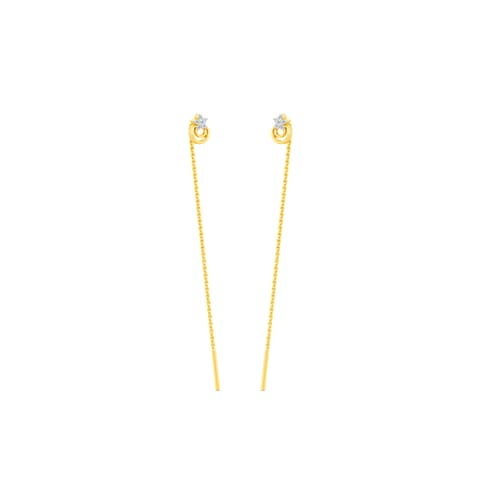 Floral Strings Diamond Sui Dhaga Earrings Floral Strings Diamond Sui Dhaga Earrings