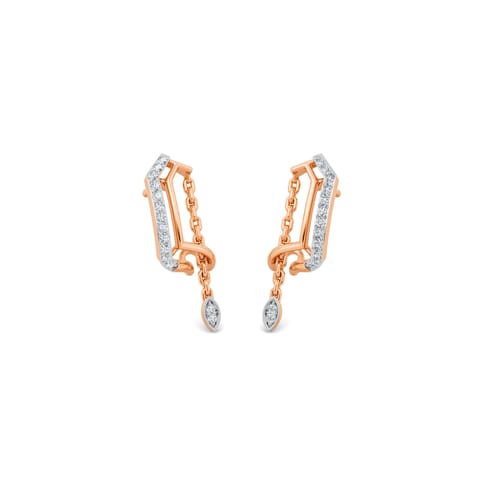 Tiny Eclat Diamond Hoop Earrings