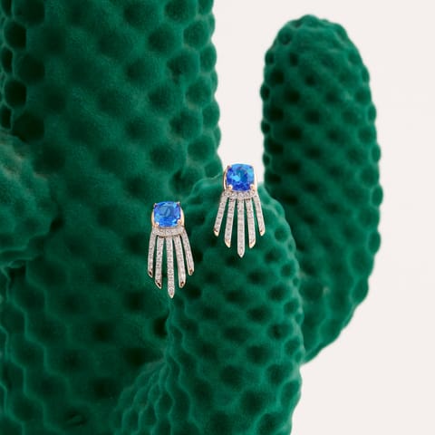 Beaming Blues Gemstone Stud Earrings Beaming Blues Gemstone Stud Earrings