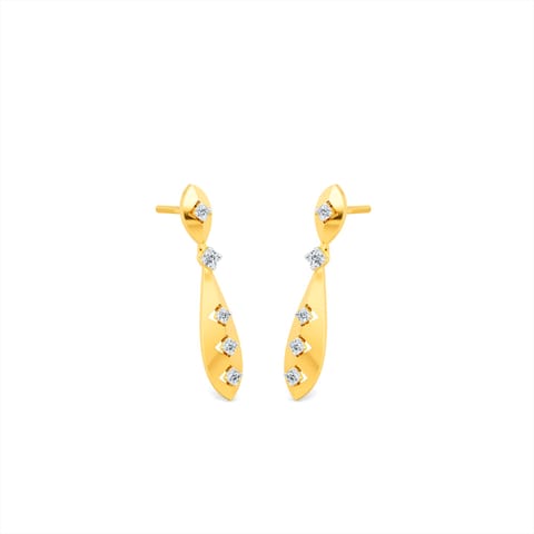 Fine Flush Diamond Drop Earrings Fine Flush Diamond Drop Earrings