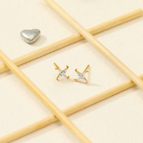 Pin Wheel Diamond Stud Earrings Pin Wheel Diamond Stud Earrings
