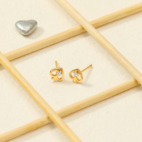 Spade Diamond Stud Earrings