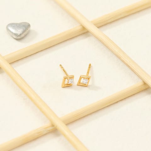 Kite Diamond Stud Earrings