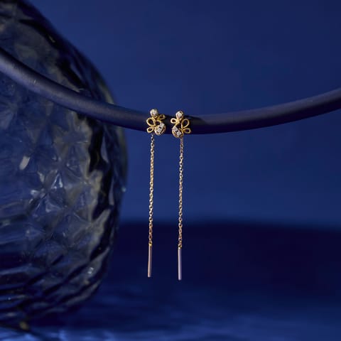Elara Diamond Sui Dhaga Earrings