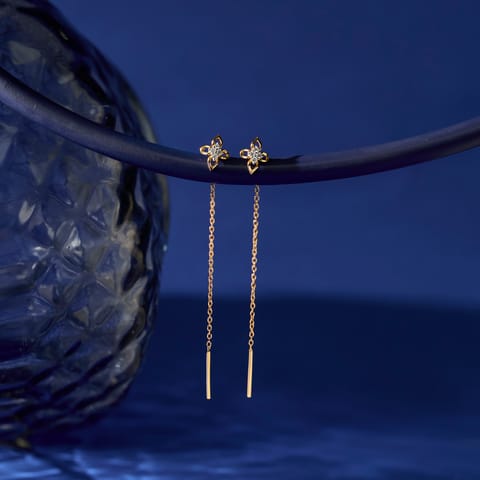 Petalia Diamond Sui Dhaga Earrings