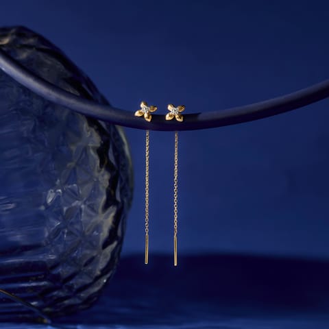 Blossom Muse Diamond Sui Dhaga Earrings Blossom Muse Diamond Sui Dhaga Earrings