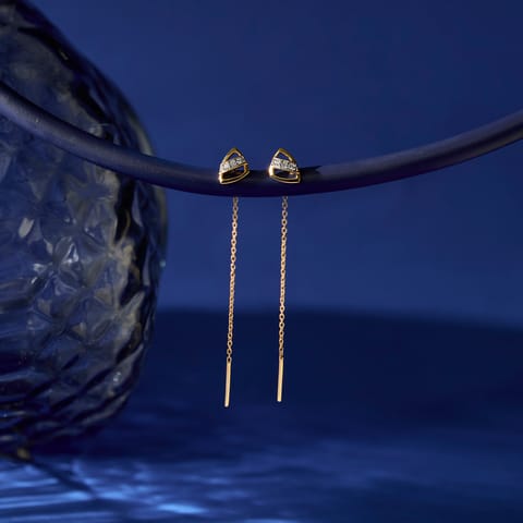 Tria Diamond Sui Dhaga Earrings