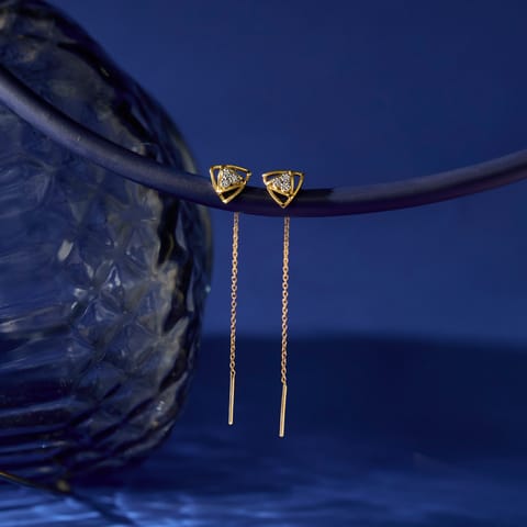 Trinity Duo Diamond Sui Dhaga Earrings
