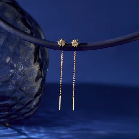Starlit Diamond Sui Dhaga Earrings