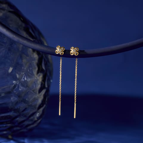 Bloomelle Diamond Sui Dhaga Earrings Bloomelle Diamond Sui Dhaga Earrings