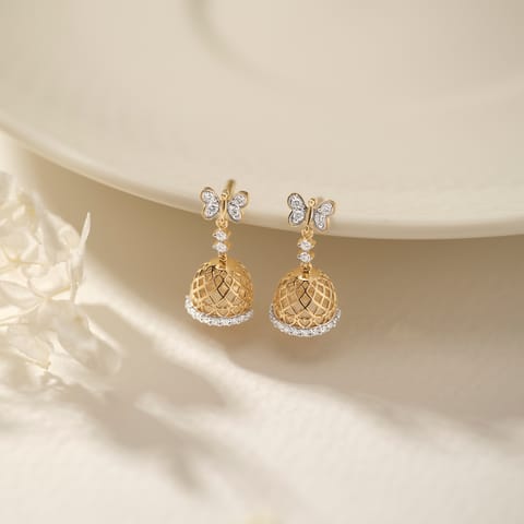 Mini Eclat Diamond Jhumkas