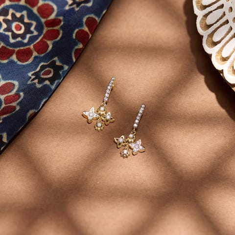 Artsian Filifree Diamond Drop Earrings