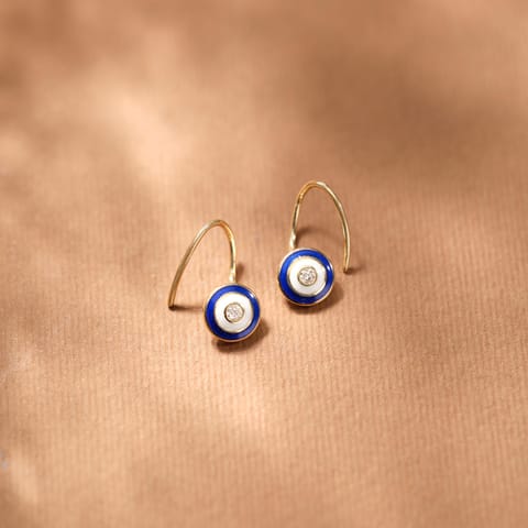 Evil Eye Diamond Ear Cuffs