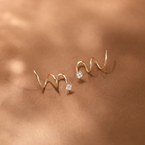 Dainty Kite Diamond Ear Cuffs