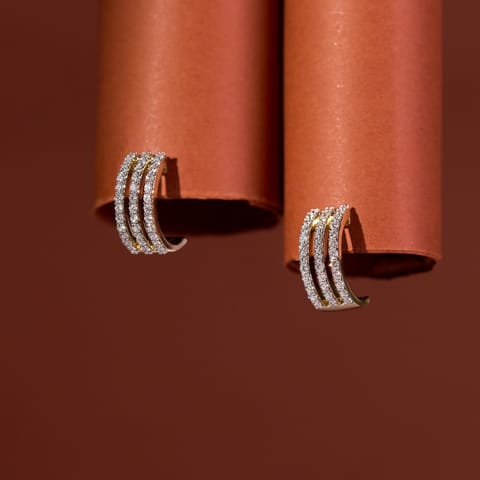 Meridian Diamond Hoop Earrings Meridian Diamond Hoop Earrings