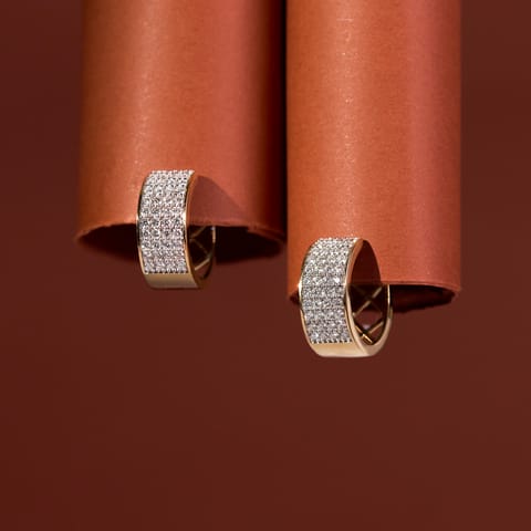 Monarch Diamond Hoop Earrings Monarch Diamond Hoop Earrings