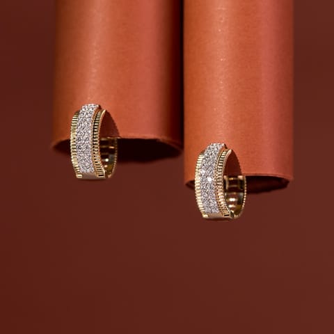 Glam & Glitz Diamond Hoop Earrings Glam & Glitz Diamond Hoop Earrings