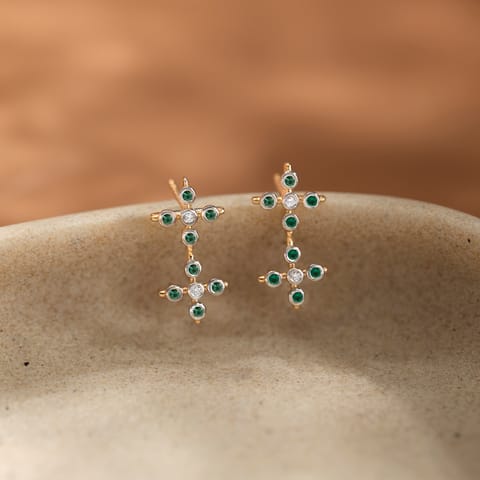 Streaming Verdant Gemstone Drop Earrings Streaming Verdant Gemstone Drop Earrings