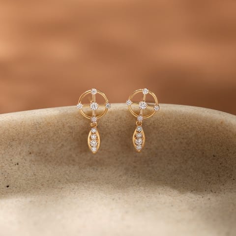 Gleaming Spheres 9KT Diamond Drop Earrings Gleaming Spheres 9KT Diamond Drop Earrings