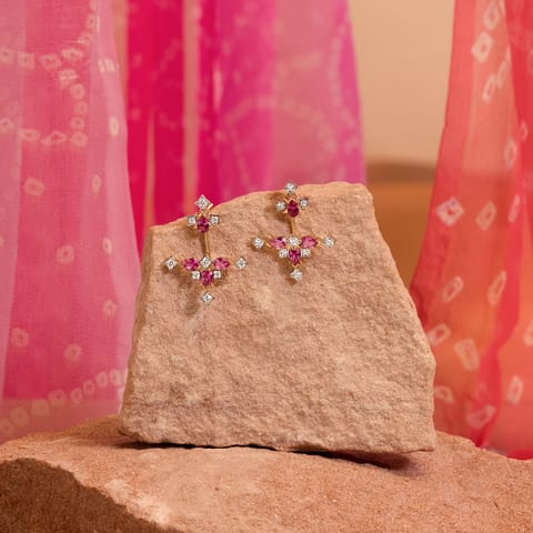 Bandhani Eclat Gemstone Ear Cuffs