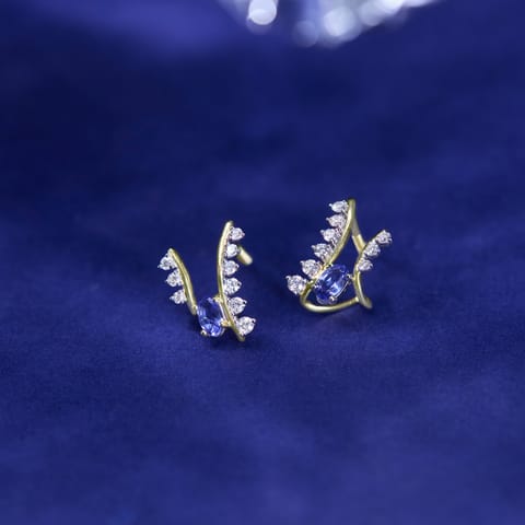 Blue Serenade Gemstone Stud Earrings