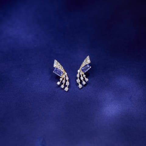 Twilight Haze Gemstone Stud Earrings