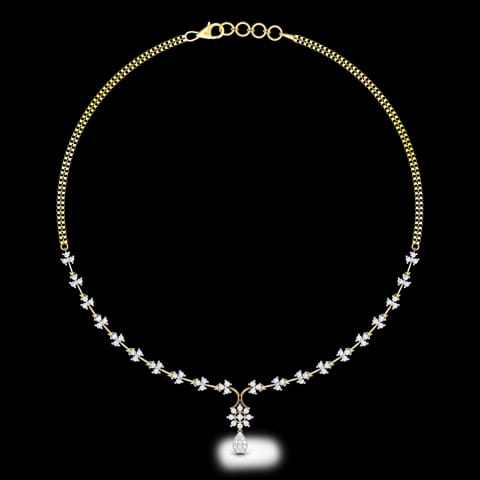 Peony Diamond Necklace