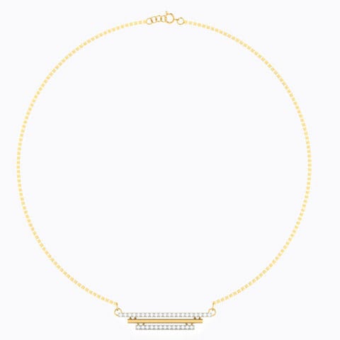 Roma Bar Diamond Necklace
