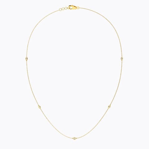 Marquis Fine Line Diamond Necklace Marquis Fine Line Diamond Necklace