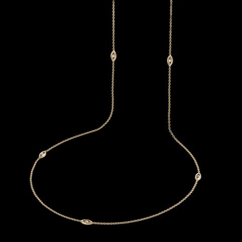 Marquis Fine Line Diamond Necklace Marquis Fine Line Diamond Necklace