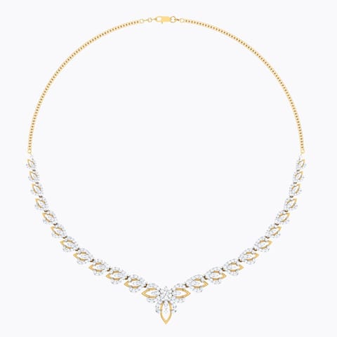 Grand Lotus Diamond Necklace