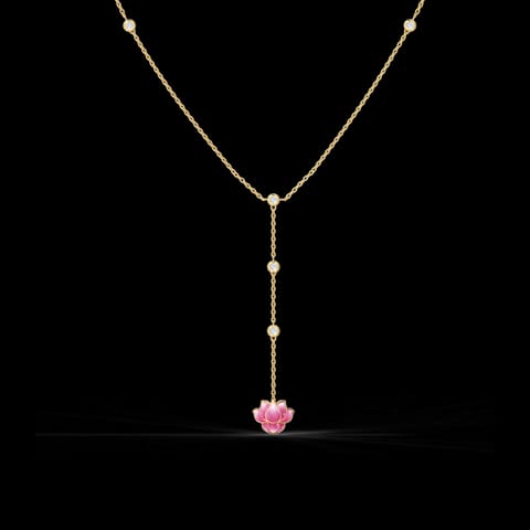 Dew Drops Lotus Diamond Necklace Dew Drops Lotus Diamond Necklace