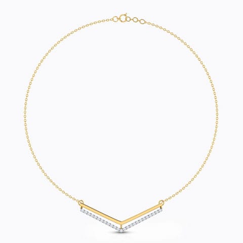 Zoe Sagittate Diamond Necklace