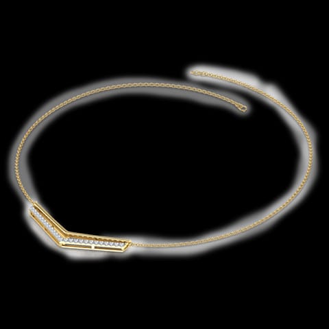 Zoe Sagittate Diamond Necklace