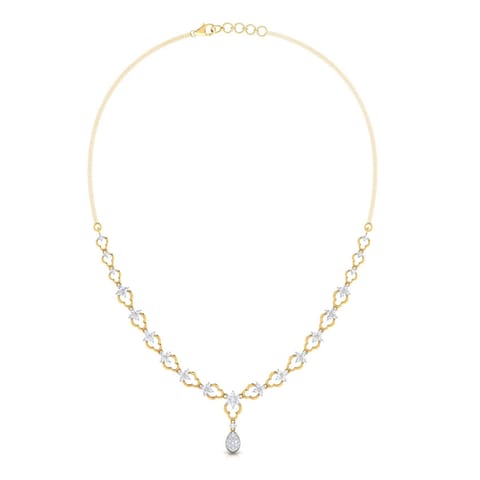 Curved Diamond Necklace