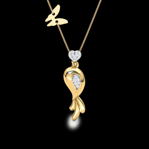 Bird Ornate Diamond Necklace