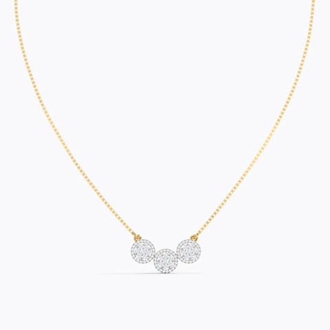 Ashley Seven Stone Diamond Necklace Diamond Necklaces 18 Karat Yellow Gold Ashley Seven Stone Diamond Necklace