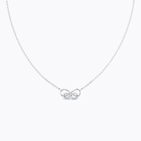 Intertwined Infinity Diamond Necklace